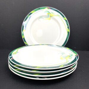 Vintage Set of 5 Mikasa Maxima Rue de Lis Bread Plates 6.5”, Fine China Japan